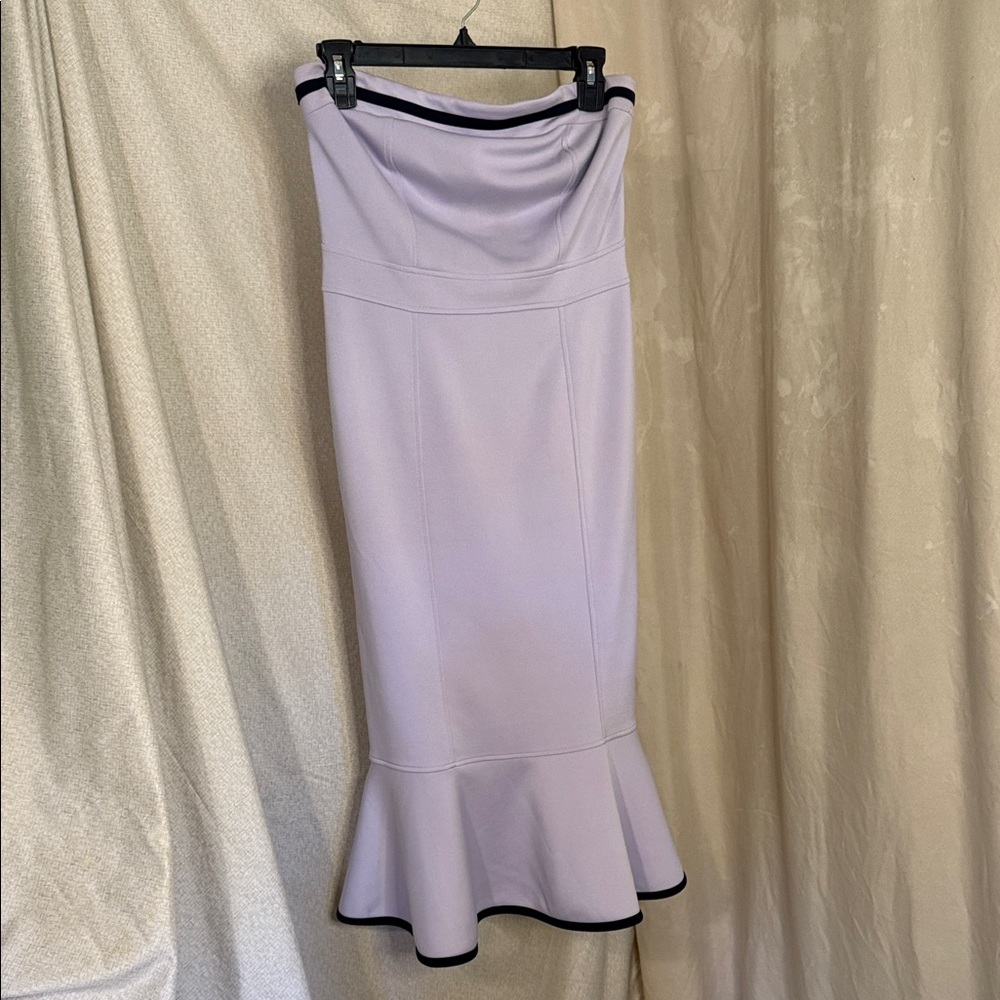 New York & Company Light Purple Pencil Skirt